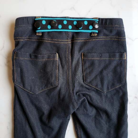 Aqua blue black Toddler Belt Set of 2 Handmade Elastic SNAP BELT Baby Belts - Picture 2 of 4